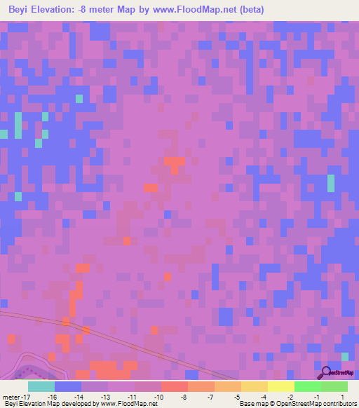 Beyi,Azerbaijan Elevation Map