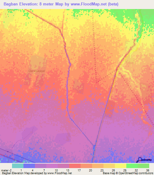 Bagban,Azerbaijan Elevation Map