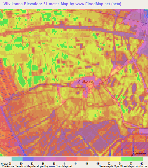 Viivikonna,Estonia Elevation Map