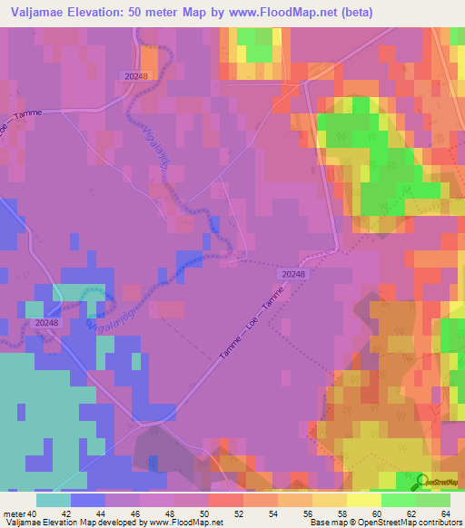 Valjamae,Estonia Elevation Map