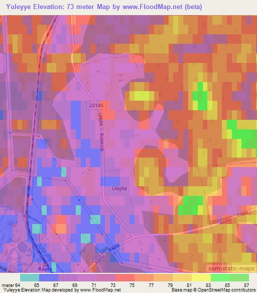 Yuleyye,Estonia Elevation Map