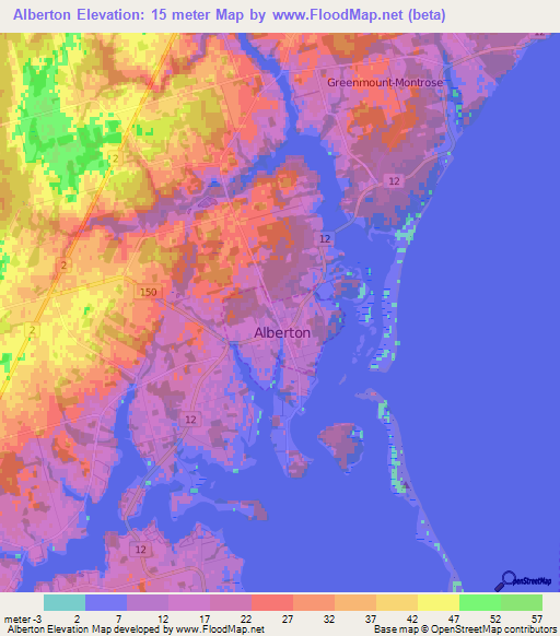 Alberton,Canada Elevation Map