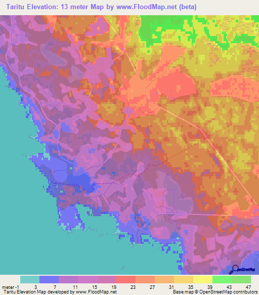 Taritu,Estonia Elevation Map