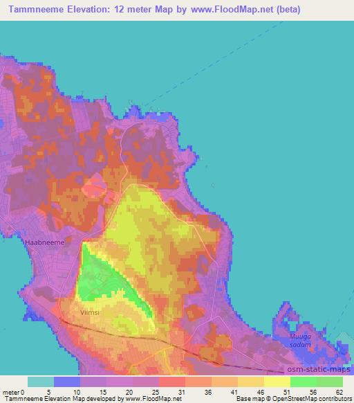 Tammneeme,Estonia Elevation Map