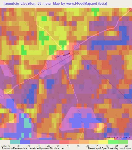Tammistu,Estonia Elevation Map