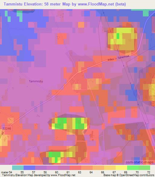 Tammistu,Estonia Elevation Map