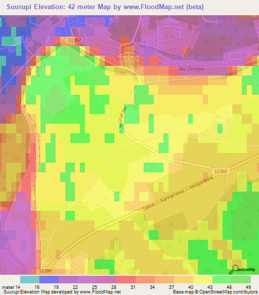 Suurupi,Estonia Elevation Map