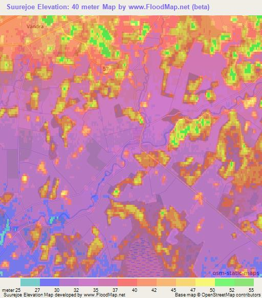 Suurejoe,Estonia Elevation Map