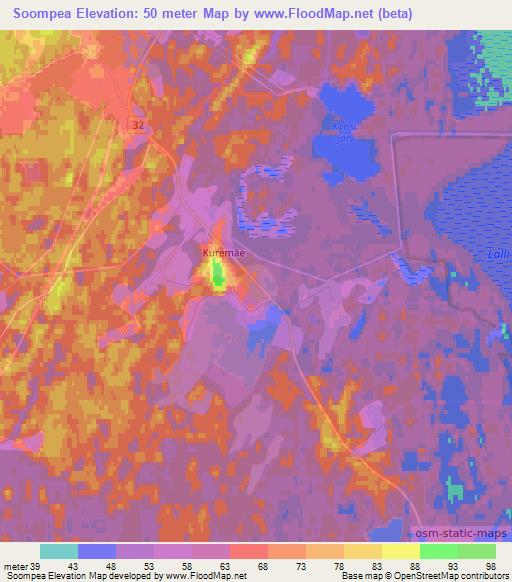 Soompea,Estonia Elevation Map
