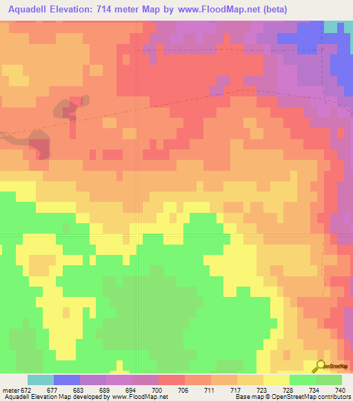 Aquadell,Canada Elevation Map