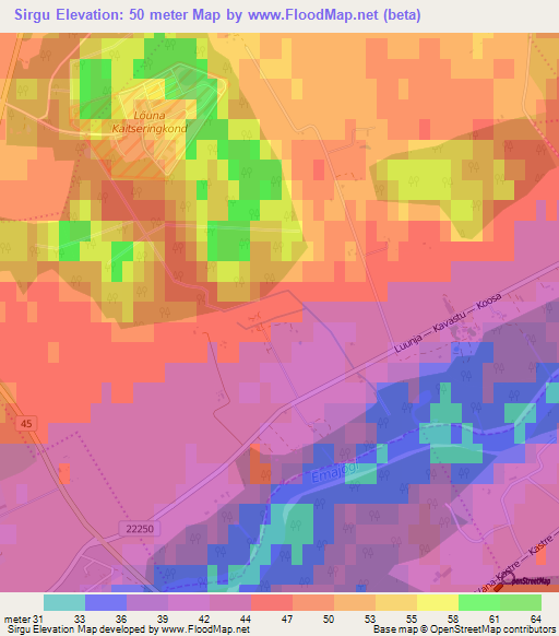 Sirgu,Estonia Elevation Map