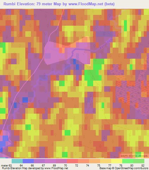 Rumbi,Estonia Elevation Map