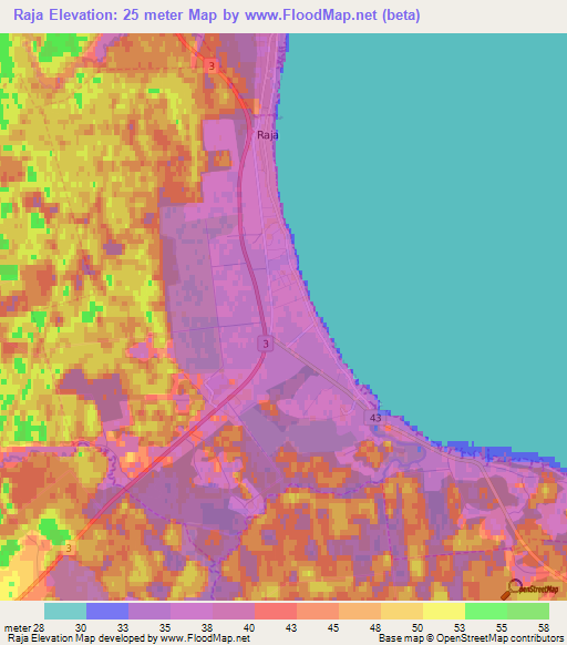 Raja,Estonia Elevation Map