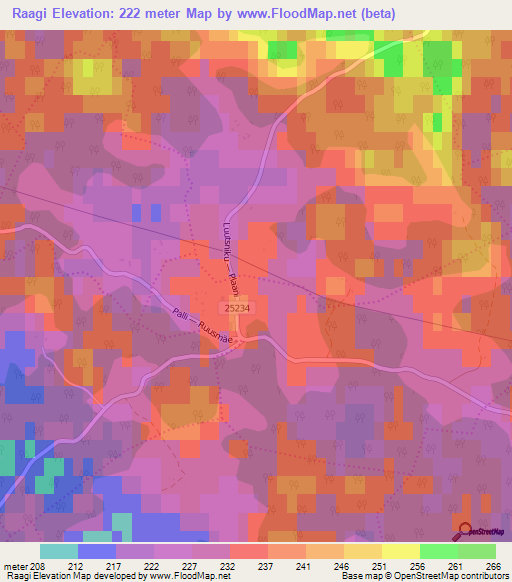 Raagi,Estonia Elevation Map