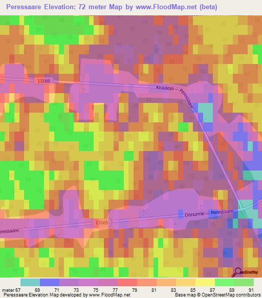 Peressaare,Estonia Elevation Map