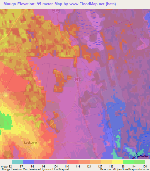 Muuga,Estonia Elevation Map