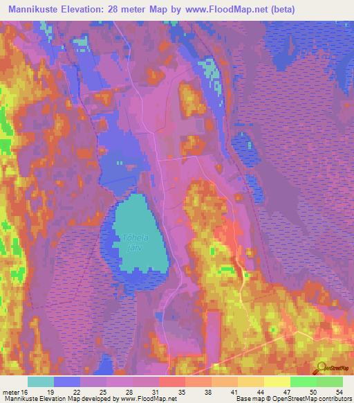 Mannikuste,Estonia Elevation Map