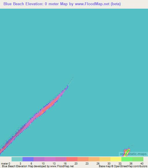 Blue Beach,Canada Elevation Map