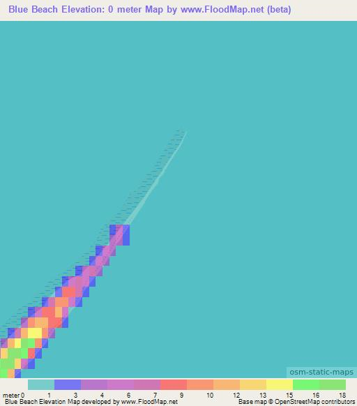 Blue Beach,Canada Elevation Map