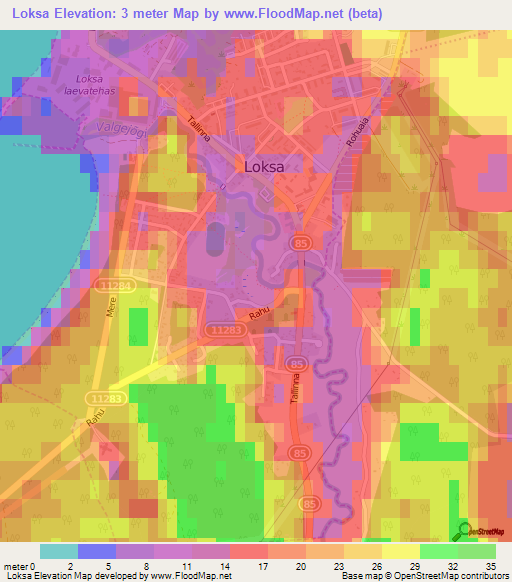 Loksa,Estonia Elevation Map