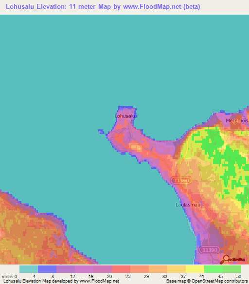 Lohusalu,Estonia Elevation Map
