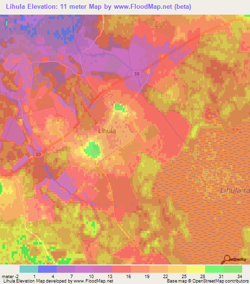 Lihula,Estonia Elevation Map