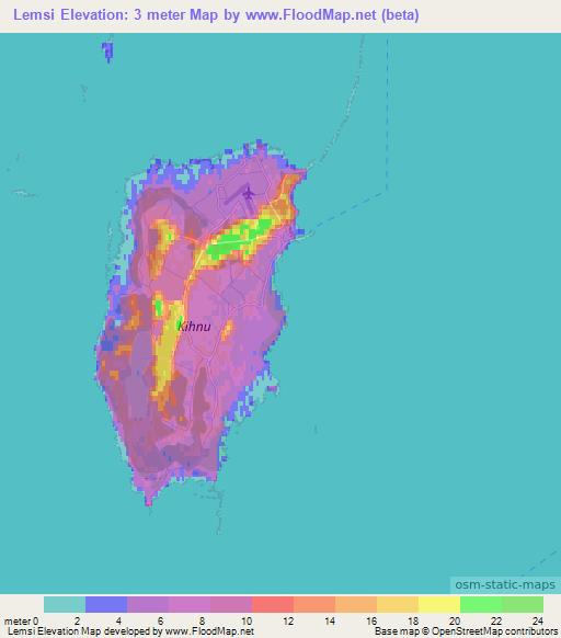 Lemsi,Estonia Elevation Map