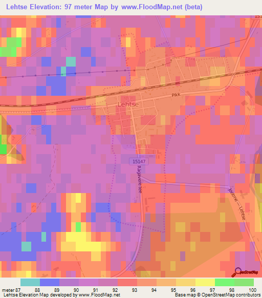 Lehtse,Estonia Elevation Map