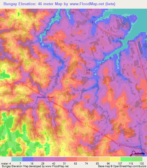 Bungay,Canada Elevation Map