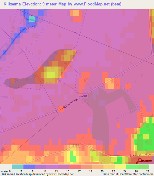 Kilksama,Estonia Elevation Map