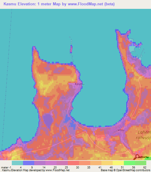 Kasmu,Estonia Elevation Map