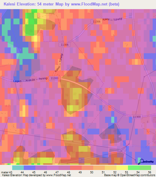 Kalesi,Estonia Elevation Map