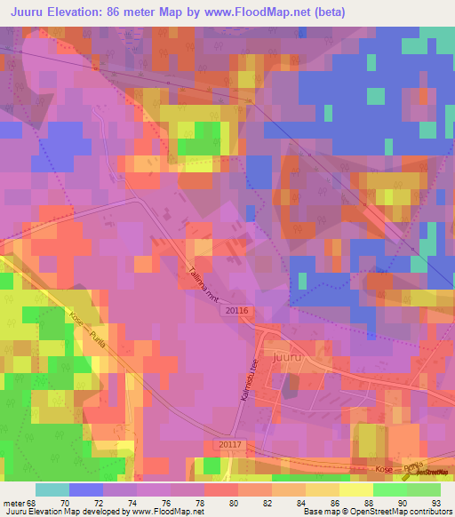 Juuru,Estonia Elevation Map