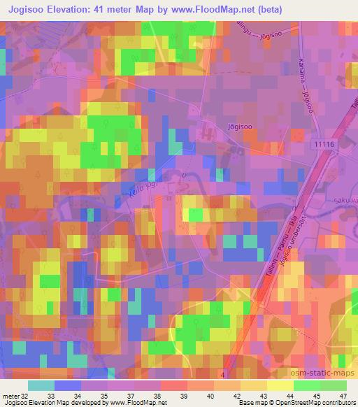 Jogisoo,Estonia Elevation Map