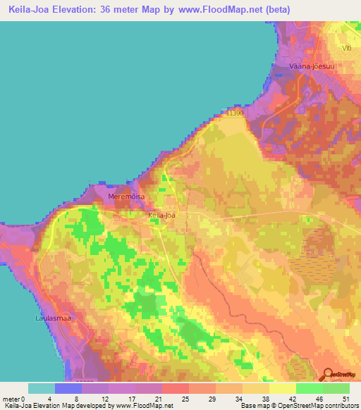 Keila-Joa,Estonia Elevation Map