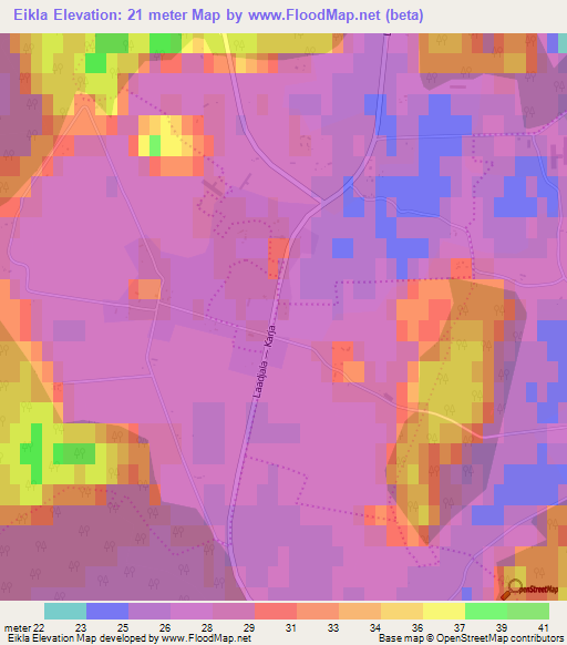 Eikla,Estonia Elevation Map