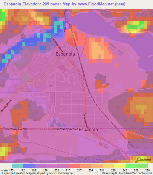 Espanola,Canada Elevation Map