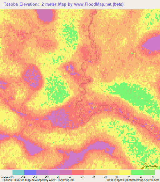 Tasoba,Kazakhstan Elevation Map