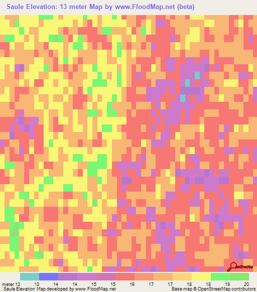 Saule,Kazakhstan Elevation Map