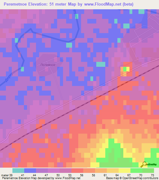 Peremetnoe,Kazakhstan Elevation Map