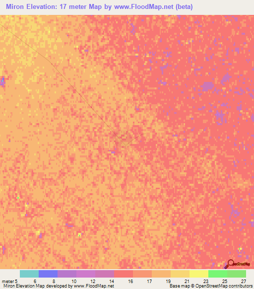 Miron,Kazakhstan Elevation Map