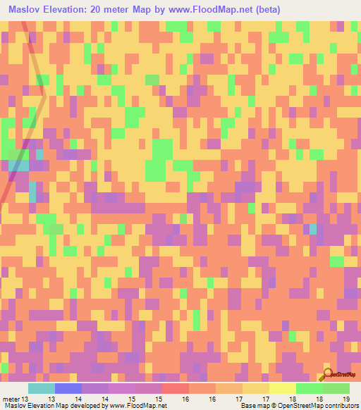 Maslov,Kazakhstan Elevation Map