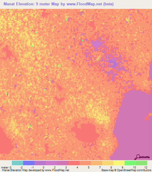 Manat,Kazakhstan Elevation Map