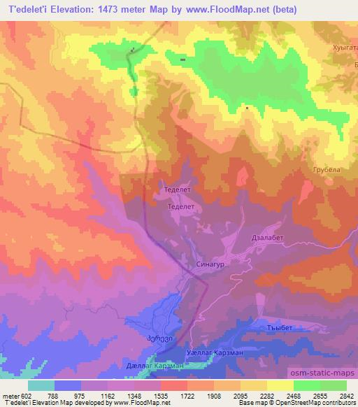 T'edelet'i,Georgia Elevation Map