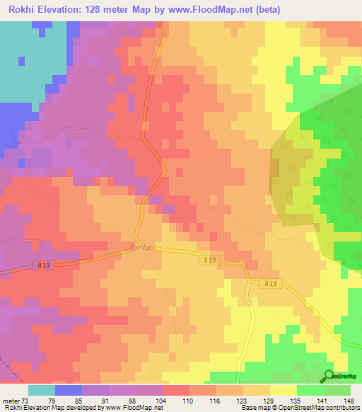 Rokhi,Georgia Elevation Map
