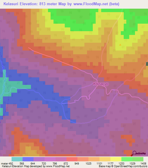 Kelasuri,Georgia Elevation Map