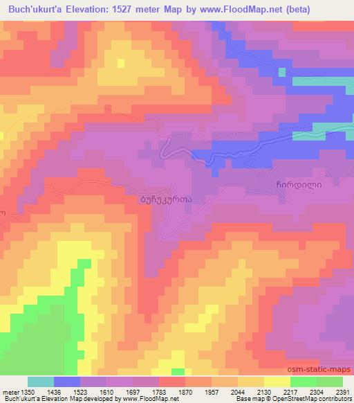 Buch'ukurt'a,Georgia Elevation Map
