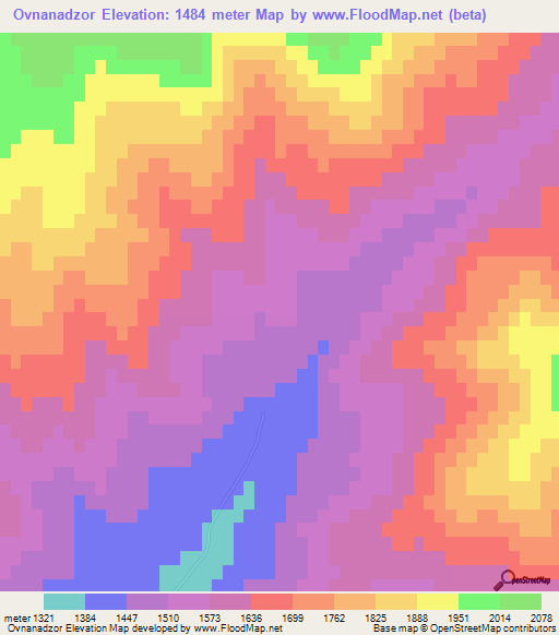 Ovnanadzor,Armenia Elevation Map