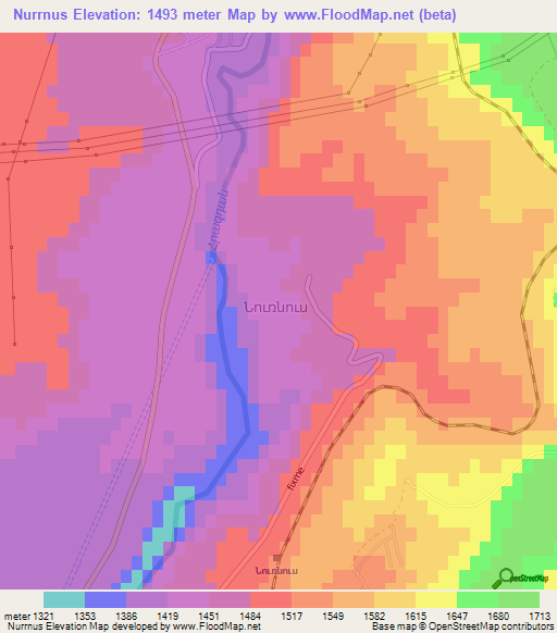 Nurrnus,Armenia Elevation Map