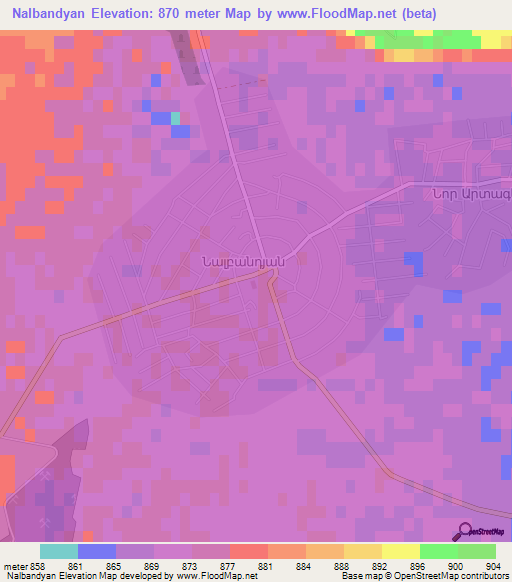 Elevation of Nalbandyan,Armenia Elevation Map, Topography, Contour